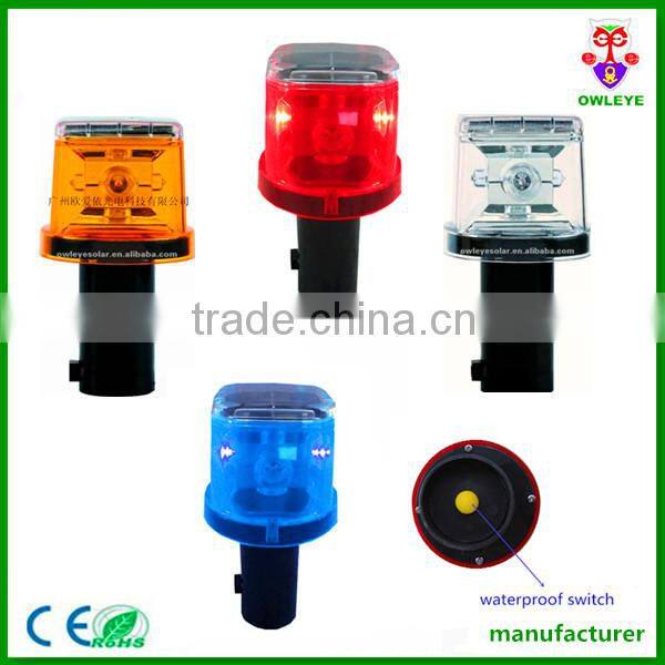 security solar powered flashing light/solar powered traffic warning lights