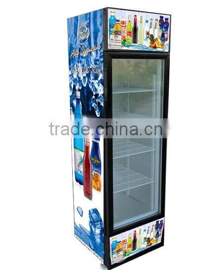 235L upright cooler, showcase fridge with CE ETL ROHS