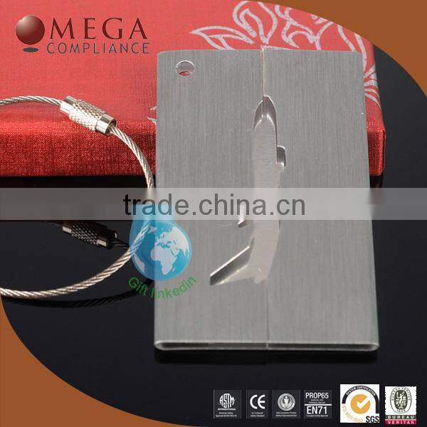 promotional customized luggage tags/ unique aluminum luggage tags