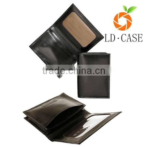 RFID blocking vintage genuine leather travel wallet with card and ticket holders