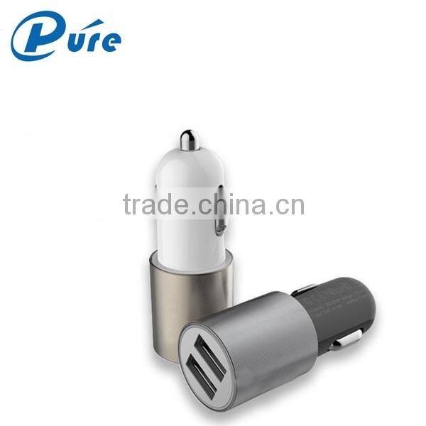 Dual Port Charger Handheld Car Charger 2.1A/3.1A Charger for Mobile Phone