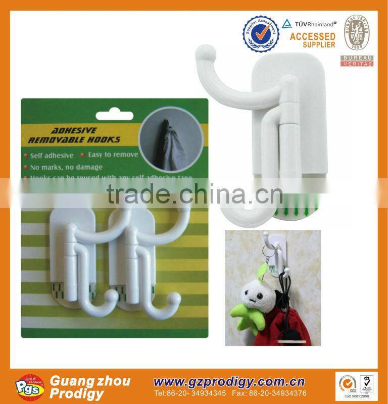 hot selling self-adhesive plastic hook series removable plastic hook