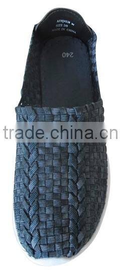 Woven Fabric Upper RB Outsole Hand Woven Lazy Men Low Hand Woven Shoes HT-109712-202