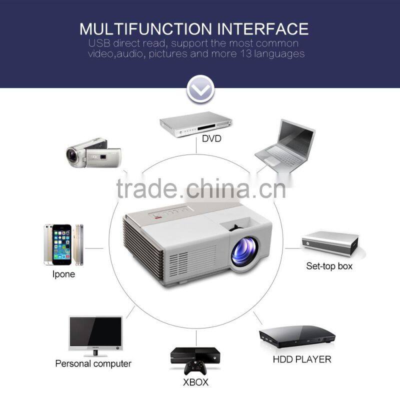 low price mini projector 1500 lumens Full Color LED home cinema projector