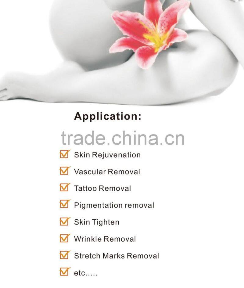 Multifunctional RF skin tighten IPL ND YAG for hair removal tattoo removal
