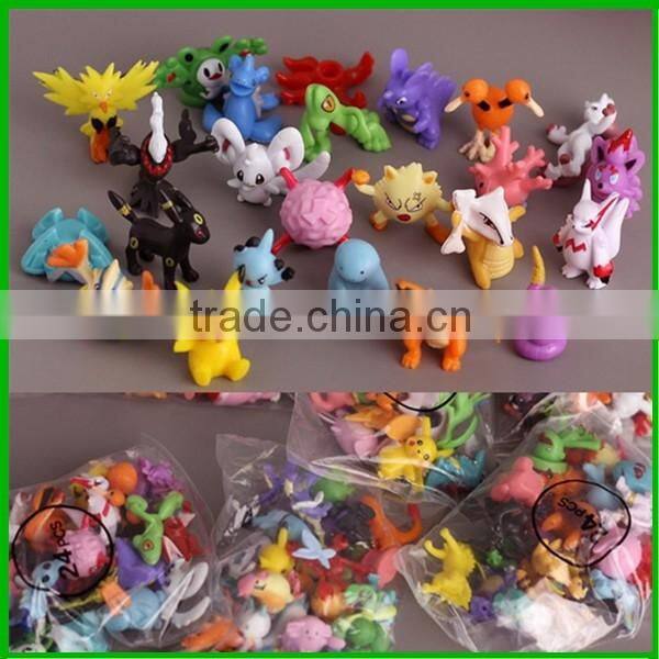 Cartoon Pokeball figures pvc keychains for Promotion