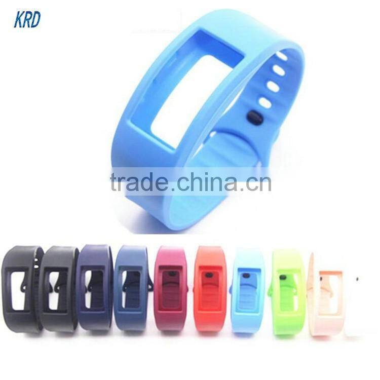 Soft Rubber Silicone Watch Strap Wrist Band For Samsung Gear Fit2 Fit 2 Smart Band