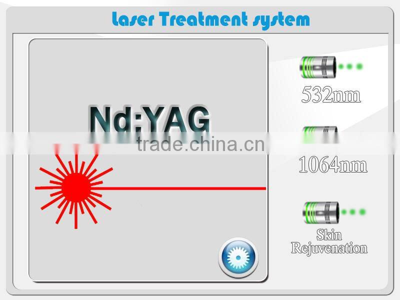 1064nm 532nm q switch nd yag laser tattoo removal