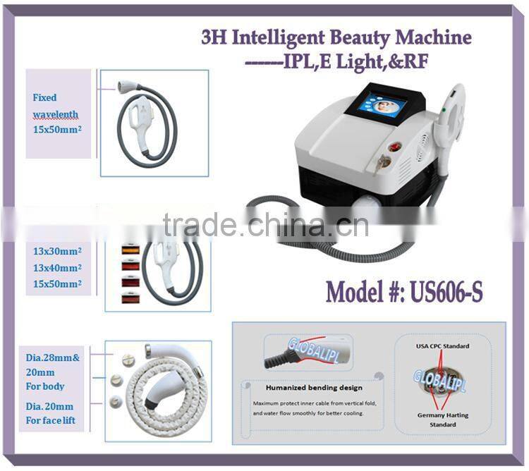 3 in 1 new design skin rejuvenation e light ipl rf system portable device