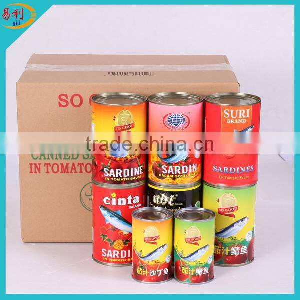 Cheap sardines in cans with chilli tomato sauce