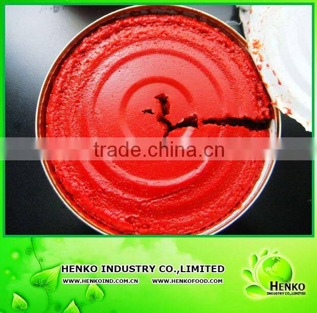 tin canned for tomato paste 198g