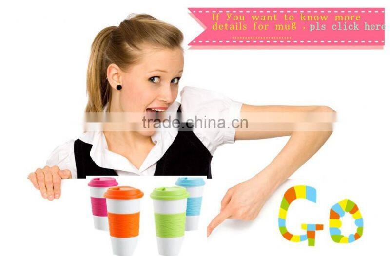 Vesub New arrive 11OZ Two-tone Color Ceramic mugs colorful two-tone glaze one handle ceramic soup mug