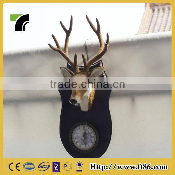 handcraft unstuffed lifelike cute christmas sleigh deer head decoration of house interior