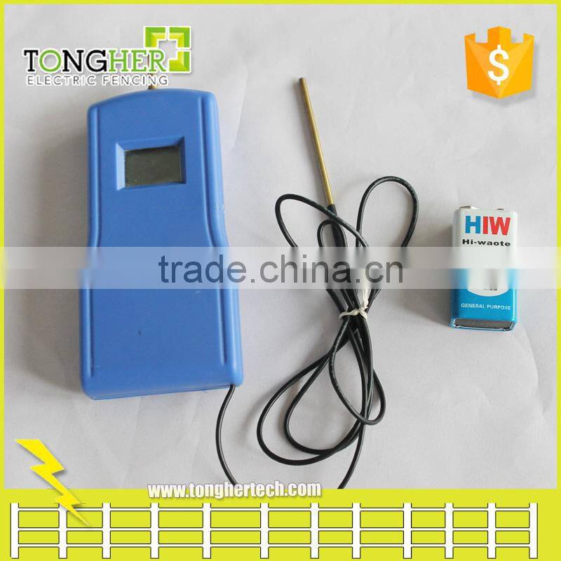 LCD large range electric fence voltmeter electric fence tester/farm fence voltmeter