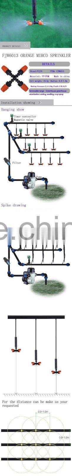 Hot adjustable plastic mist water fogger sprayer nozzle Garden sprinklers