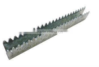 rack and pinion set for glasshouse sun shade system