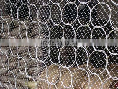 Hot-dipped Galvanized wire rope mesh/SNS protective mesh