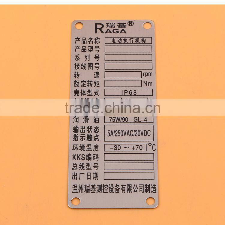 Small round Lettering embossed aluminium tags