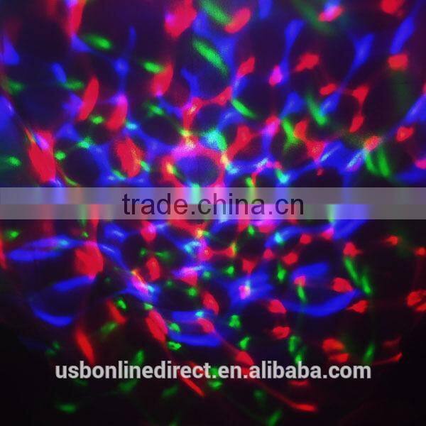 Fashionable 3W E27 RGB led crystal magic ball light Led Rotating Lamp
