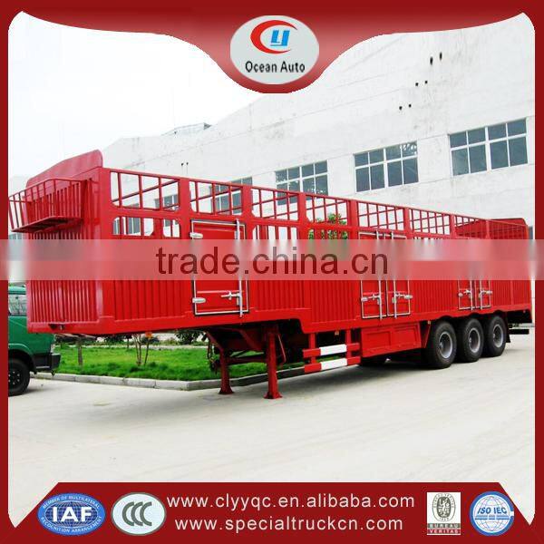 China van semi trailer steel cargo trailer for sale
