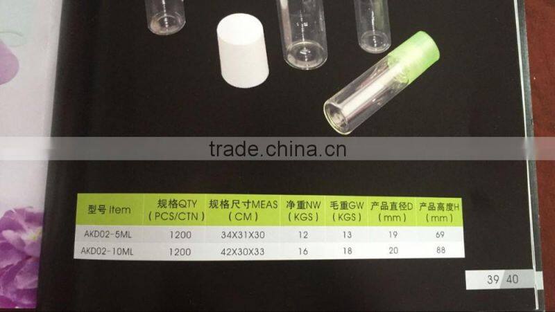 Roll-on bottle 5ml and 10ml personal care