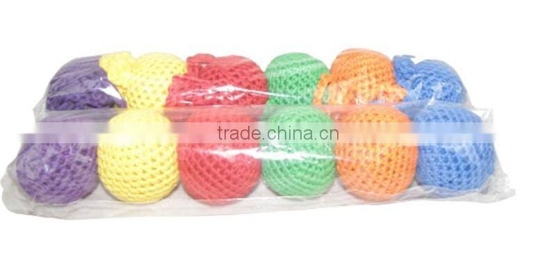 Wooden Baby Toys Froebel GABE1 Cognitive Developing colorful Mesh Ball Teaching Learning 12 Ball 6 Colour