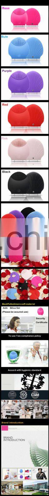 Factory price Silicone face and brush artifact electric beauty instrument cleansing device