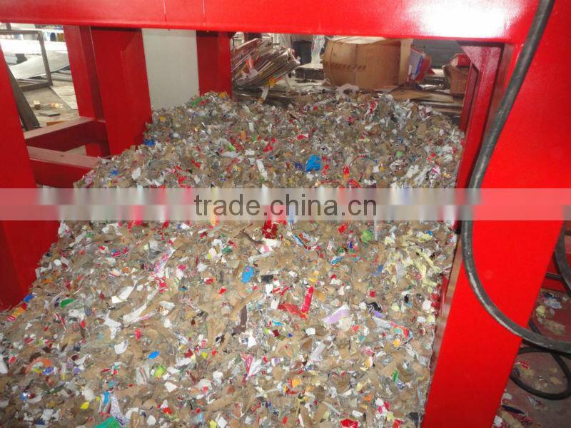 Paper baler shredder machine