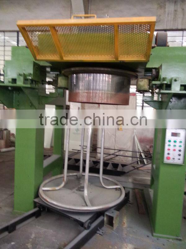 inverted vertical wire drawing machine/take up machine