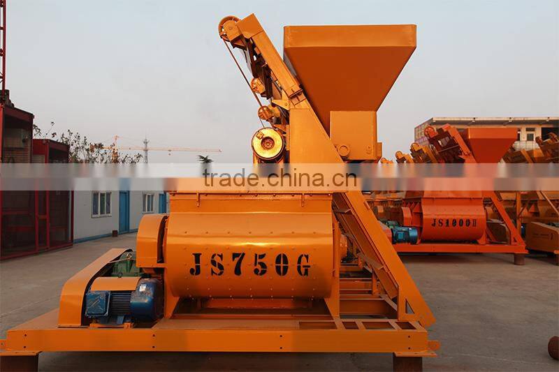 JS750II concrete beton mixer machine with cement hopper for sale