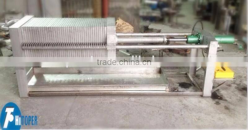 Environment protection used stainless small water treatment filter press