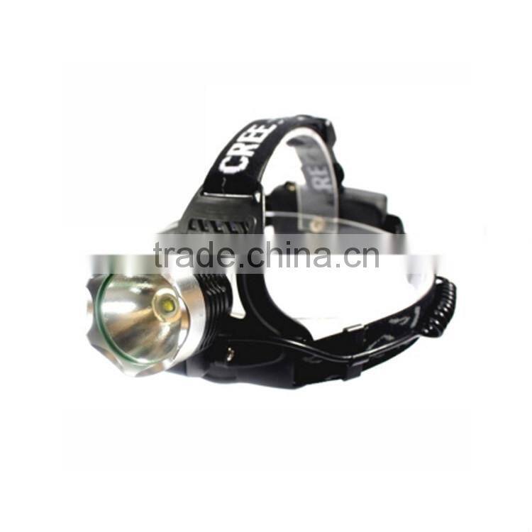 2x18650 rechargeable li-ion batteries ultrabright XML-T6 LED headlamp