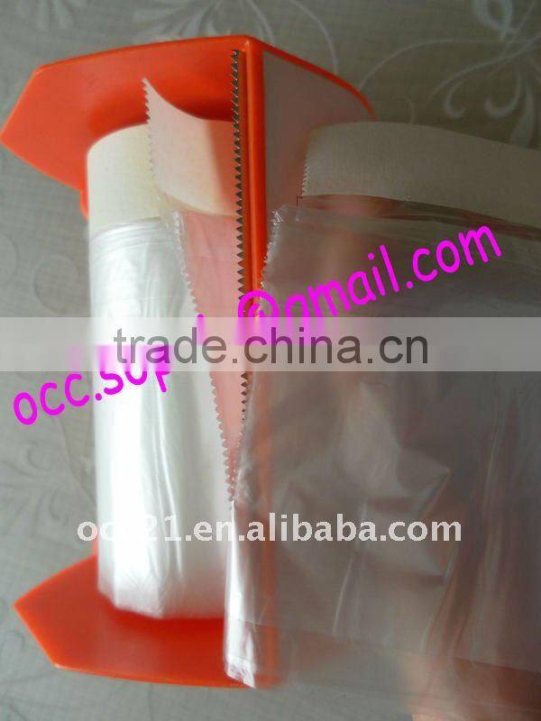 550mmX33M pre-taped drop sheet with dispenser