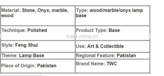 Jet Black marble base