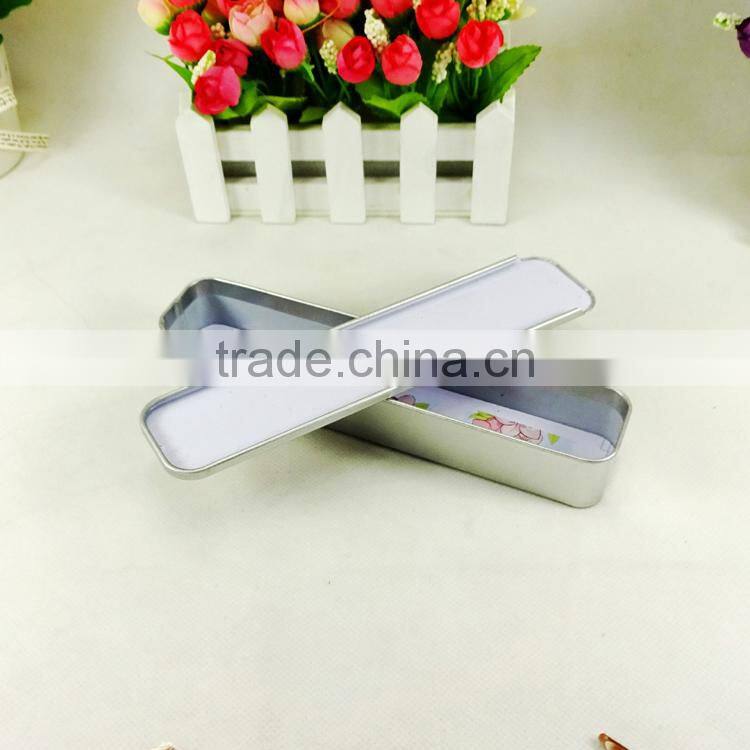 Nice gift factory price round metal tin pen holder