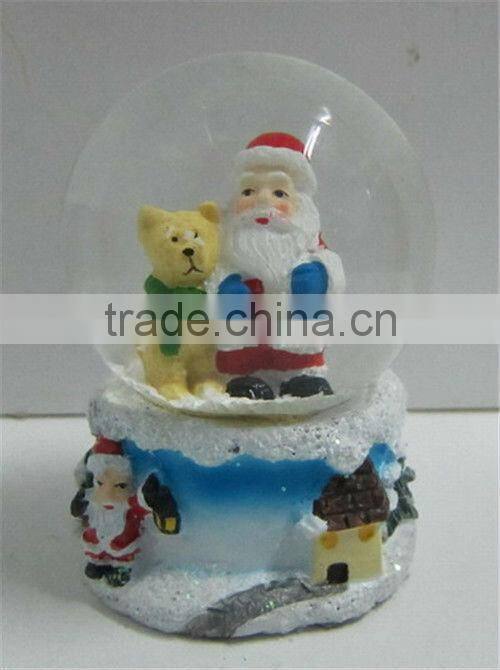 Christmas santa custom mini snow globe
