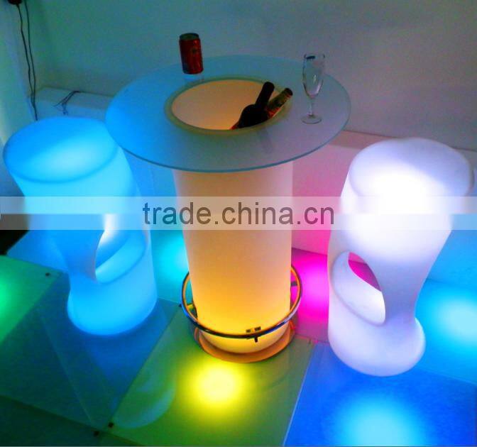 HUAJUN Hot Sales LED bar furniture/ PE material / waterproof LED bar table