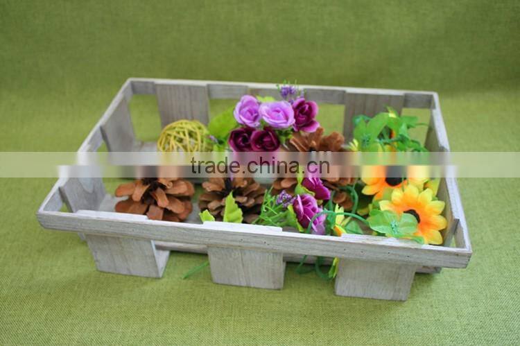 Handmade flower basket flower girl baskets Flower basket christmas decorative flower basket with paulownia