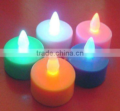 Mini decorative flickering solar led candle light
