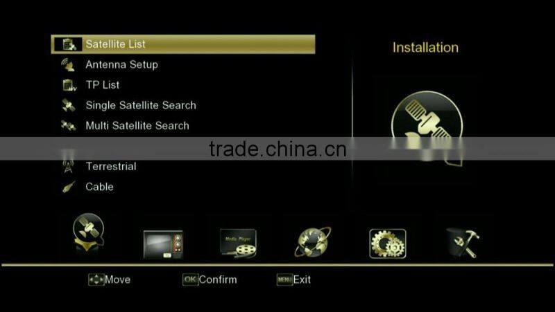 V8 Golden DVB-S2+T2/C 1080P Full HD IPTV Set Top Box Support Cccam Youtube 3G Powervu PVR Digital Satellite Combo Receiver