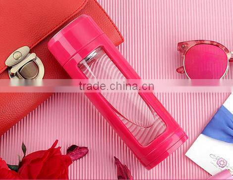 Promotional fancy water glass bottle 10 gallon double wall glass water bottle