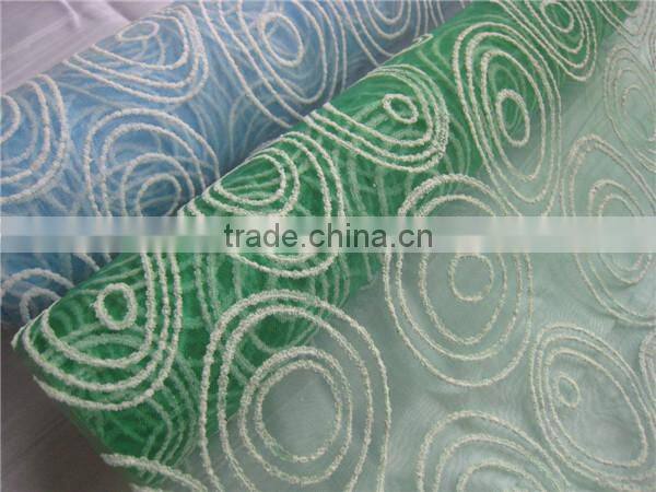 Cheap Organza Teal Table Cloth/Runner