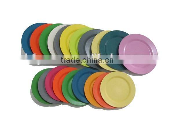 The factory hot selling natural bamboo fiber plates and dishes