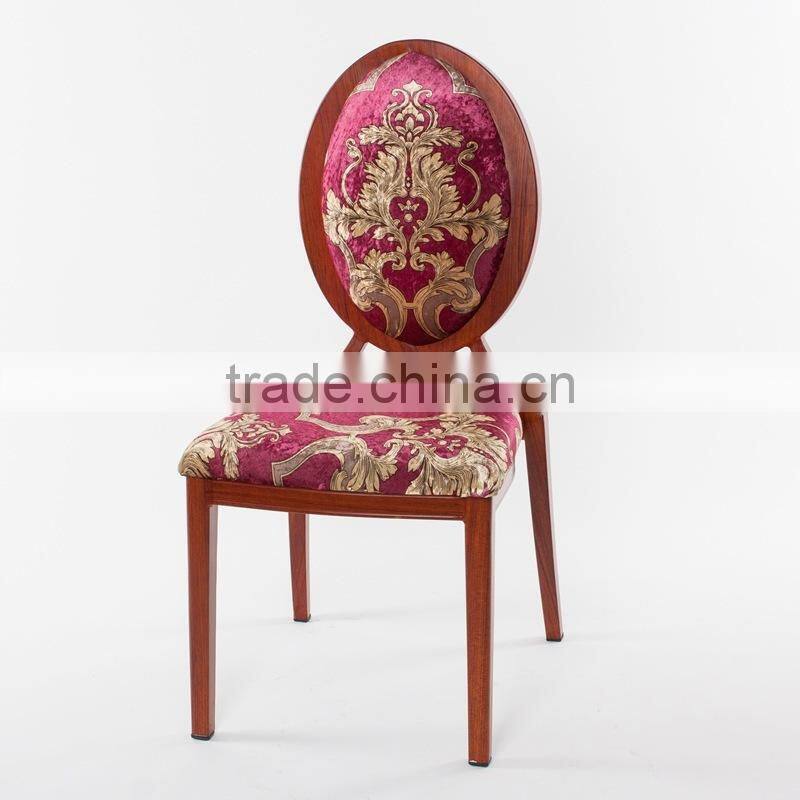 wood imitated aluminum oval back banquet chair LQ-B918