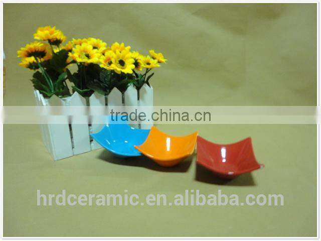small ceramic dishes wholesale High Quality colorful hotel used ceramic dish