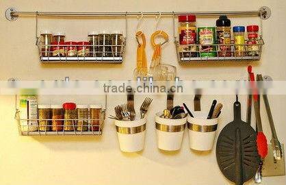 Chrome Wire Basket for Hanging Displays Shelving