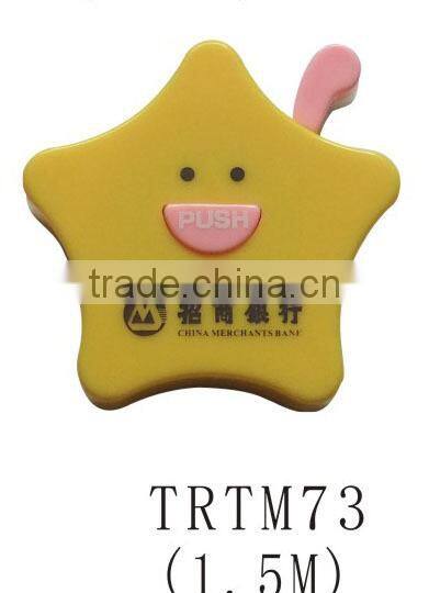 Printed mini star shape 1.5m measuring tape