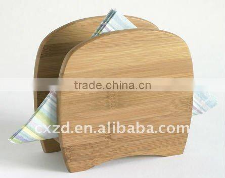 Bamboo napkin holder