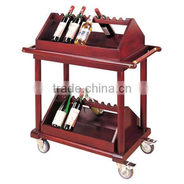 Red wine and liquor serving cart for restaurant C-14