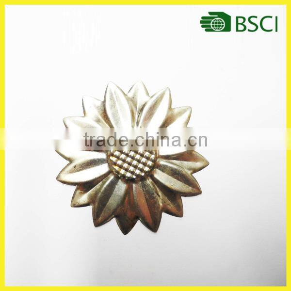 YS15B067 sunflower parts and function of flat iron for home decoration or garden decor